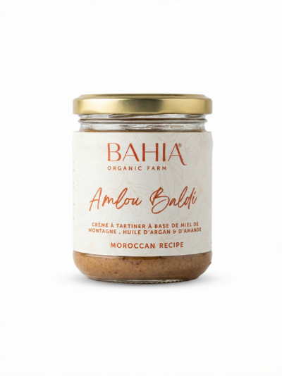 Miel de Montagne, Huile d'Argan et d'Amande Bio ‘Amlou’